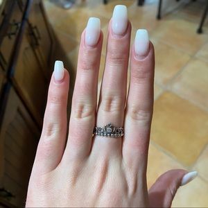 princess pandora ring with cz